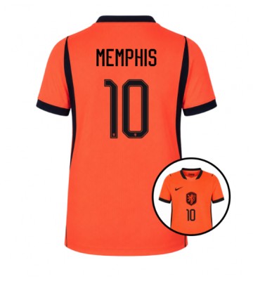 Nederländerna Memphis Depay #10 Hemmatröja Dam VM 2026 Kortärmad